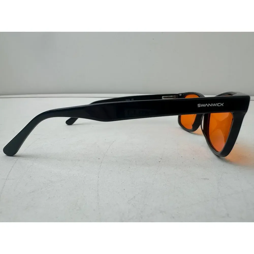 Swanwick Classic Night Swannies Blue Light Blocking Sunglasses W/ Black Frames